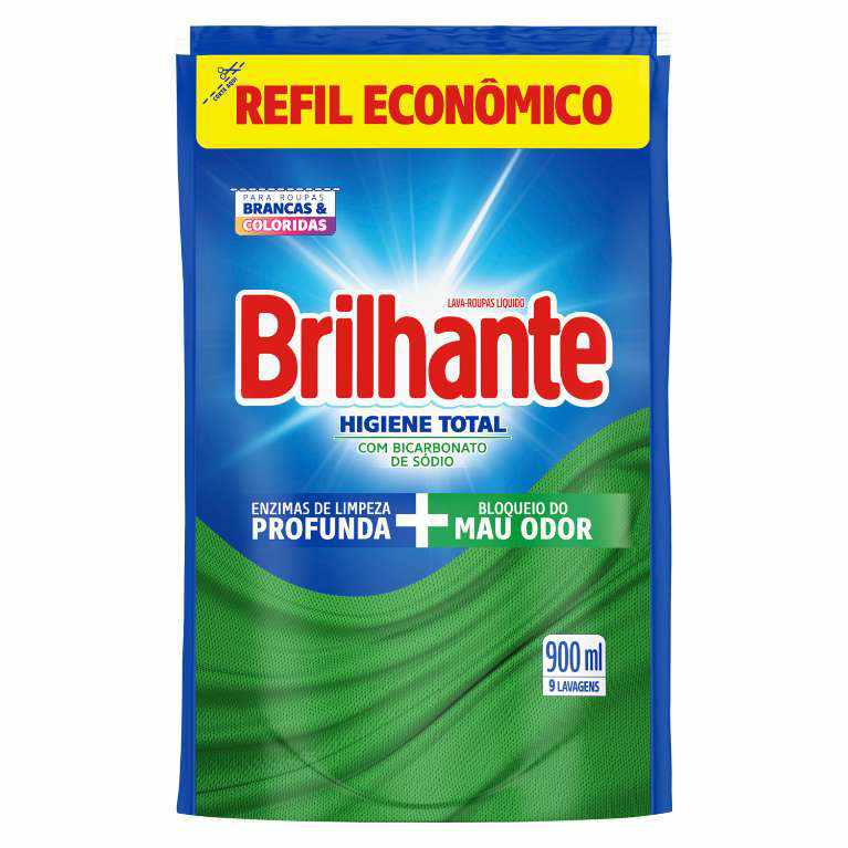 LAVA R.LIQ.BRILHANTE 900ML HIG TOTAL SCH