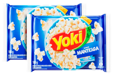 PIPOCA P/MICRO-ONDAS YOKI MANTEIGA 100G