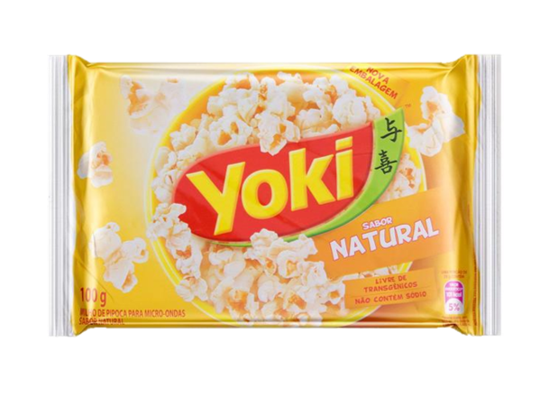 PIPOCA P/MICRO-ONDAS YOKI NATURAL 100G