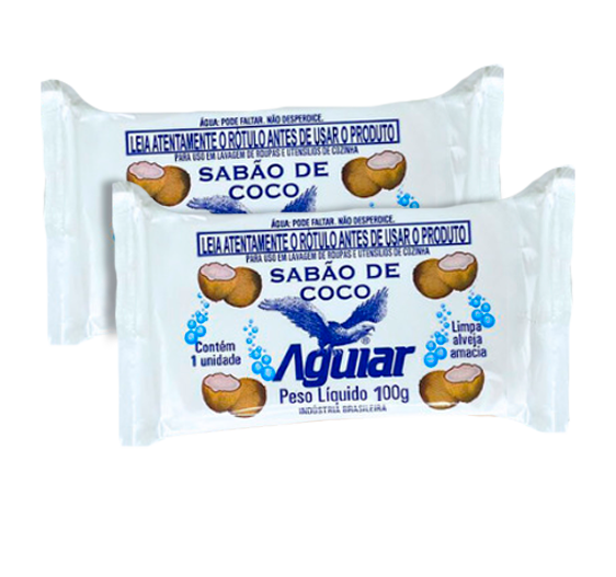 SABAO EM BARRA AGUIAR COCO 100G