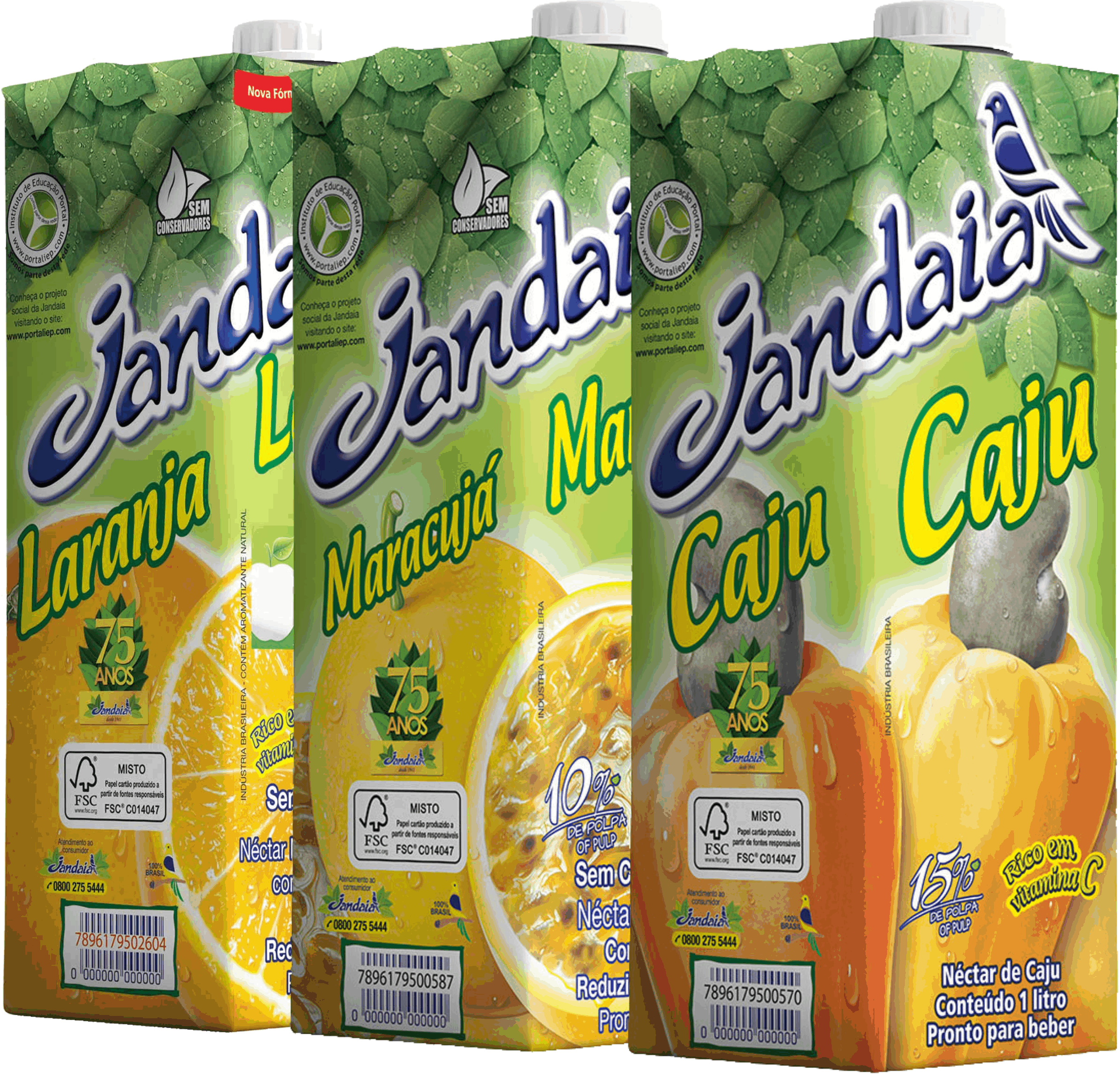 SUCO JANDAIA PRONTO TP GOIABA C/MACA 1L