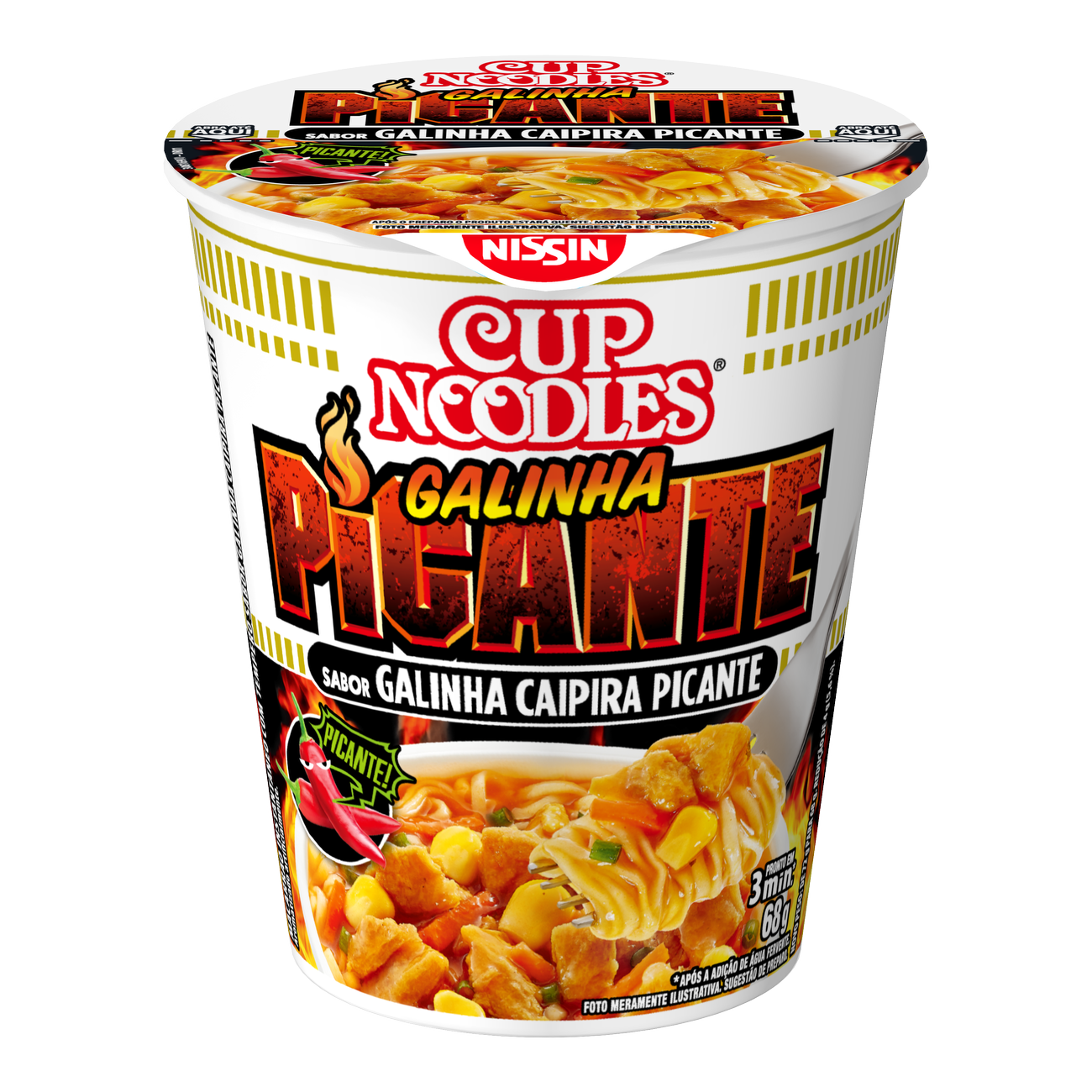 CUP NOODLES GALINHA CAIPIRA PICANTE 68G
