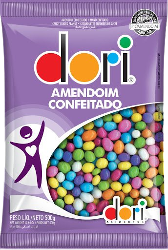 AMENDOIM DORI CONFEITADO 500G