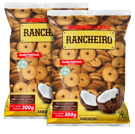 BISC ROSQUINHA RANCHEIRO COCO 300G