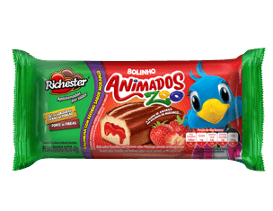 BOLINHO RICH ANIMADOS ZOO BAU/MOR 40G