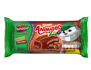 BOLINHO RICH ANIMADOS ZOO CHOCOLATE 40G