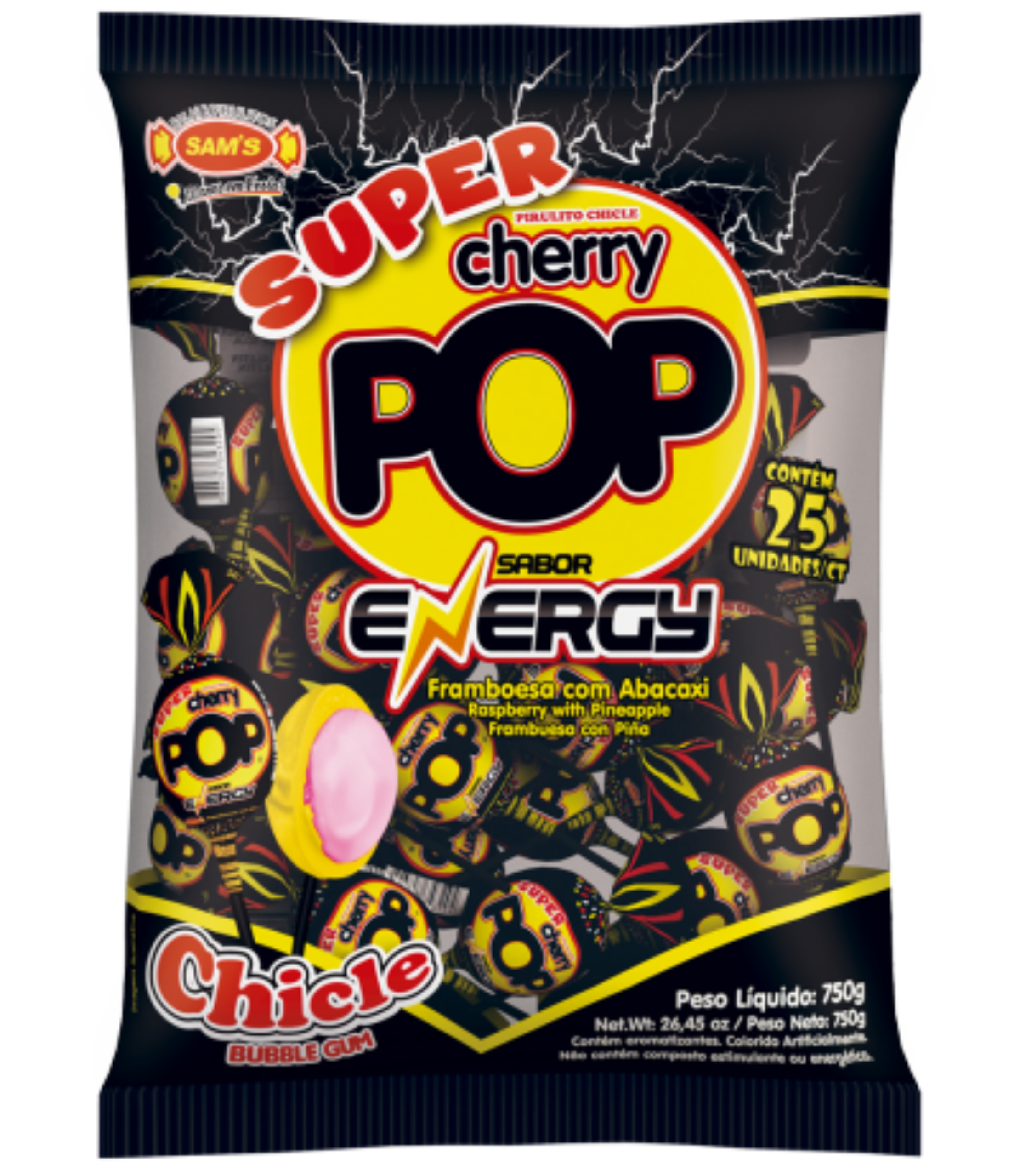 PIRULITO CHERRY POP ENERGY C/50