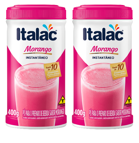 PO P/PREPARO BEBIDA ITALAC MORANGO 400G