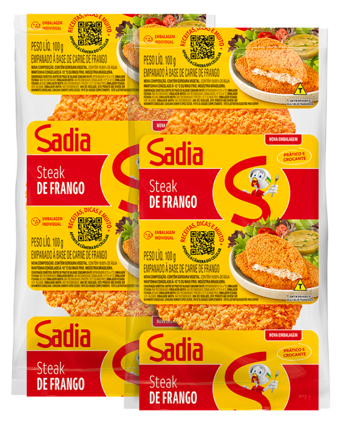 EMPANADO SADIA STEAK DE FRANGO 100G