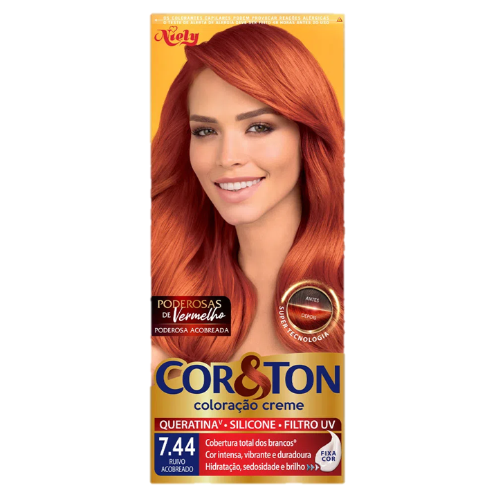 TINTA CORTON 7.44 RUIVO ACOBRIADO