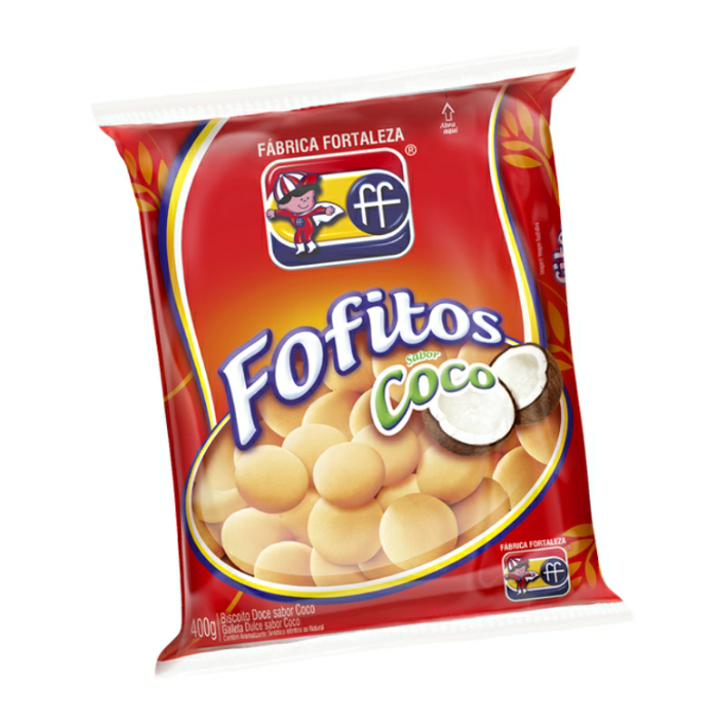 BISC FORTALEZA POP.FOFITOS COCO 400G