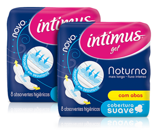 ABS INTIMUS GEL NOTURNO SUAVE C/ABAS C/8