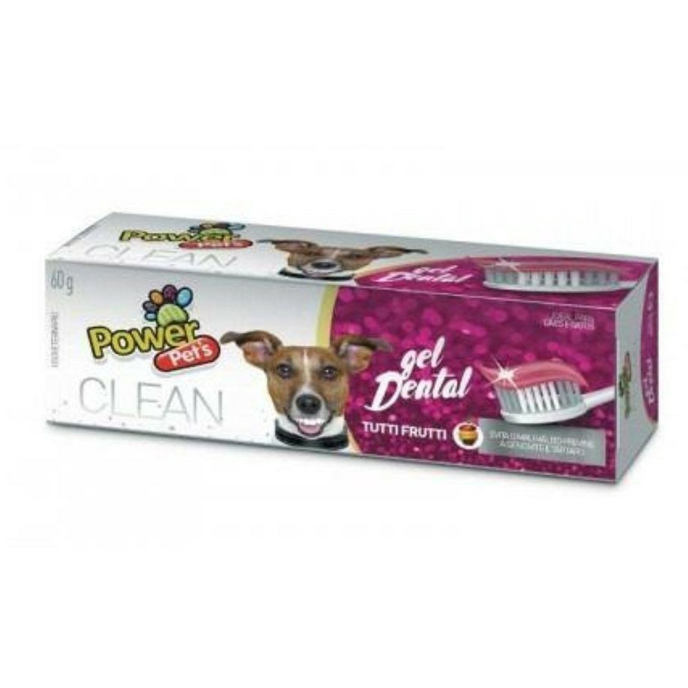 GEL DENTAL TUTTI FRUTTI POWERPETS 60G