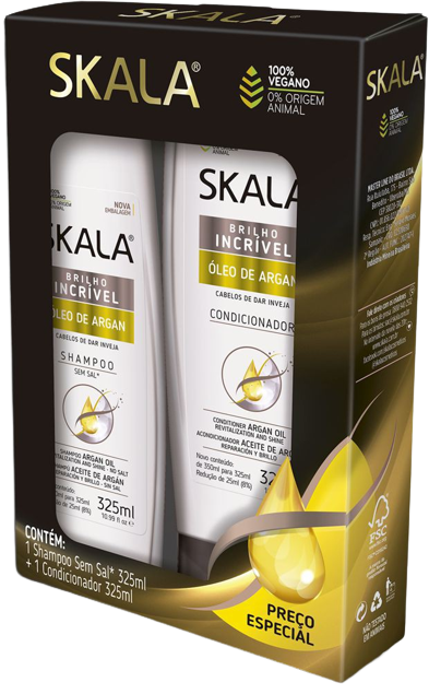 KIT SKALA SH 325ML+CO 200ML ARGAN