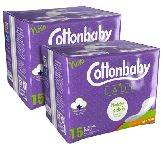 PROTETOR DIARIO COTTONBABY S/ABAS 15UN