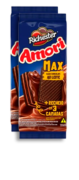 BISC WAFER RICHESTER AMORI 87G AO LEITE