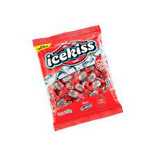 BALA DURA ICEKISS MORANGO 500G