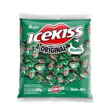 BALA DURA ICEKISS MENTA 500G