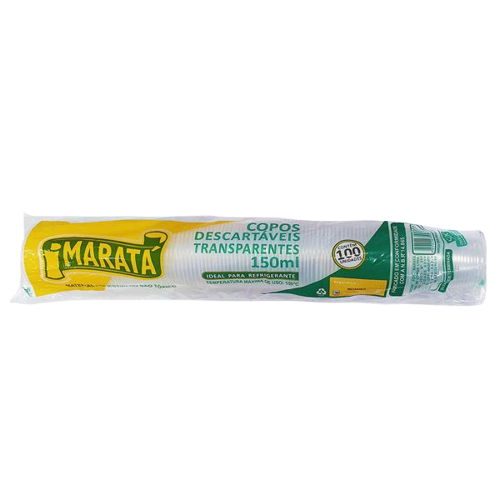 COPO MARATA TRANSPARENTE PS 100X180ML