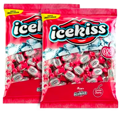BALA DURA ICEKISS CEREJA 500G