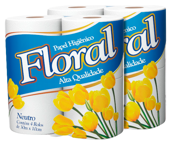 PAPEL HIG.FLORAL 4X30M NEUTRO