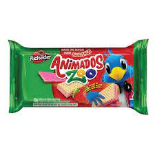 BISC WAFER RICHESTER ANIMAD 30G MORANGO