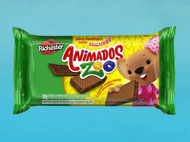 BISC RICHES ANIMADOS WAFER 30G BRIGADEIR