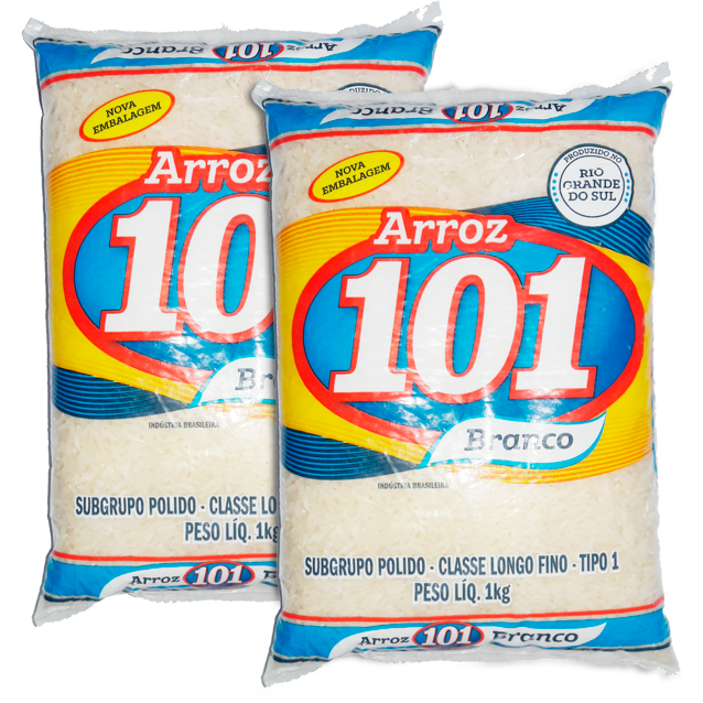 ARROZ 101 BRANCO 1KG