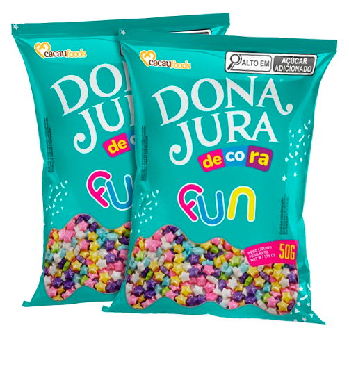 CONFEITE DONA JURA FUN 50G STAR