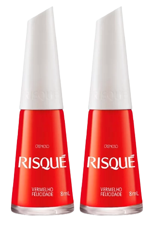 ESMALTE RISQUE CR VERM FELICIDADE 8ML