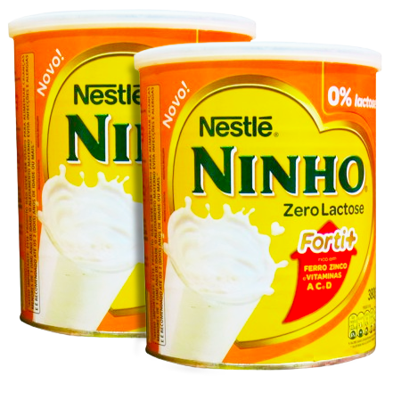 LEITE EM PO NINHO 0% LACT LATA 380G