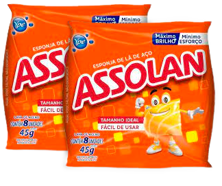 ESPONJA DE ACO ASSOLAN C/8