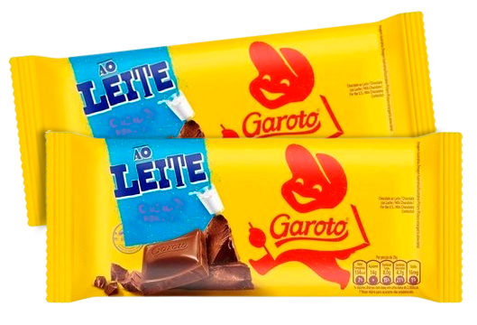 CHOC TAB GAROTO AO LEITE 80G