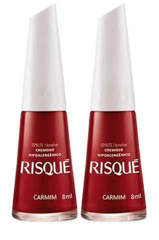 ESMALTE RISQUE CREM CARMIM 8ML