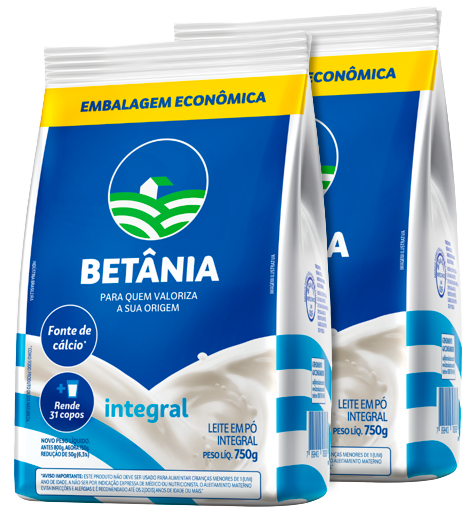 LEITE EM PO BETANIA INTEGRAL 750G