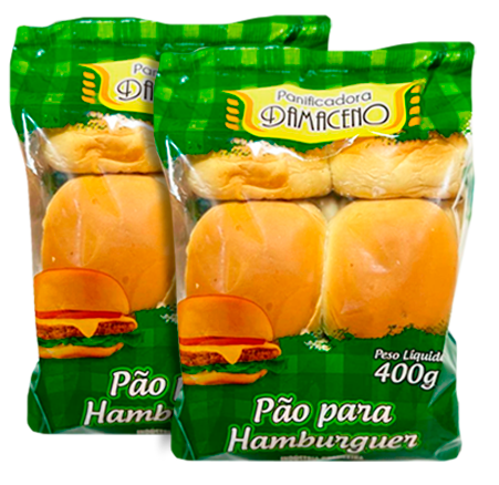 PAO HAMBURGUER DAMACENO 400G