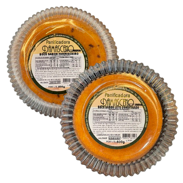 BOLO DAMACENO SABORES 500G