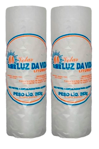 VELA LUZ DA VIDA LIT 7 DIAS BRANCA 263G
