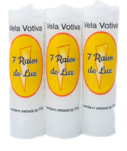 VELA LUZ DA VIDA N-12 BRANCA 300G