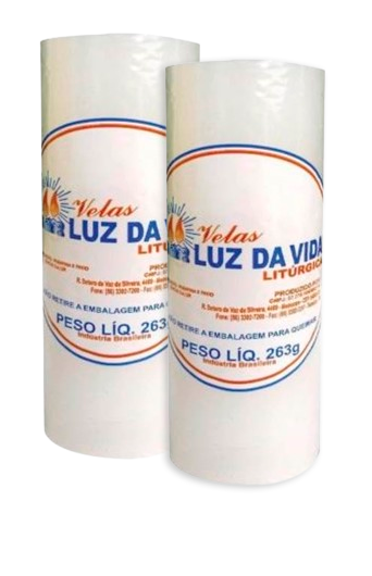 VELA VIDA LUZ LIT 7 DIAS BRANCA 297G