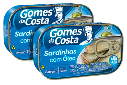 SARDINHA GOMES DA COSTA EM OLEO 125G