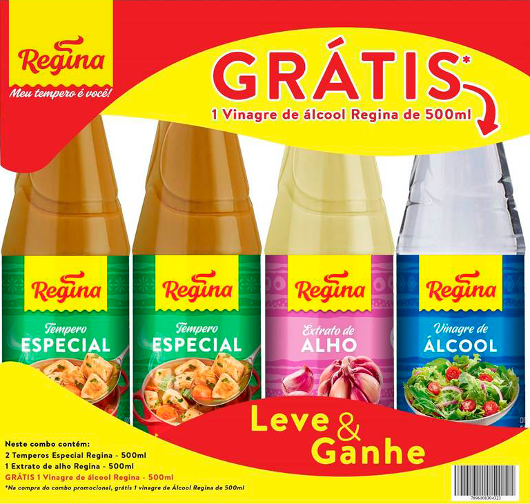 KIT.PROMOCIONAL REGINA CONDIMENT 4X500ML