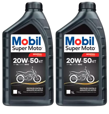 OLEO LUBRIF.MOBIL SUPER MOTO 4T 20W50 1L