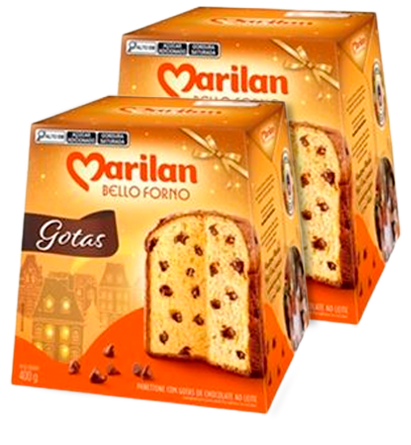 PANETTONE MARILAN C/GOTAS DE CHOC 400G