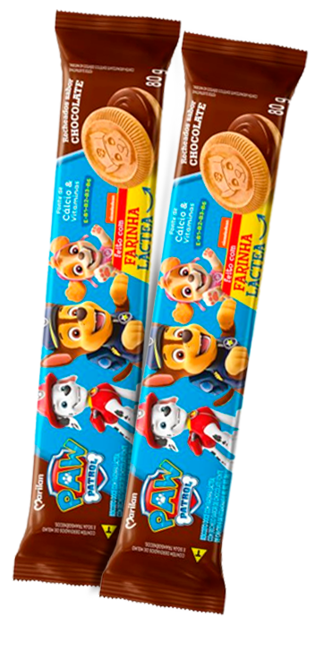 BISC RECH PATRULHA CANINA CHOC 80G