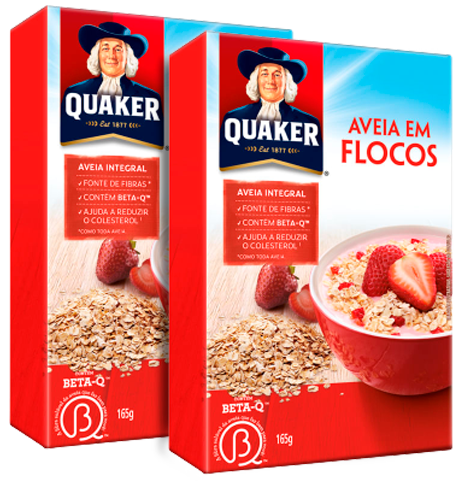 AVEIA QUAKER FLOCOS REGULAR 165G