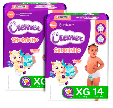 FRALDA DESC.CREMER SHORT JUMBIN XG C/14