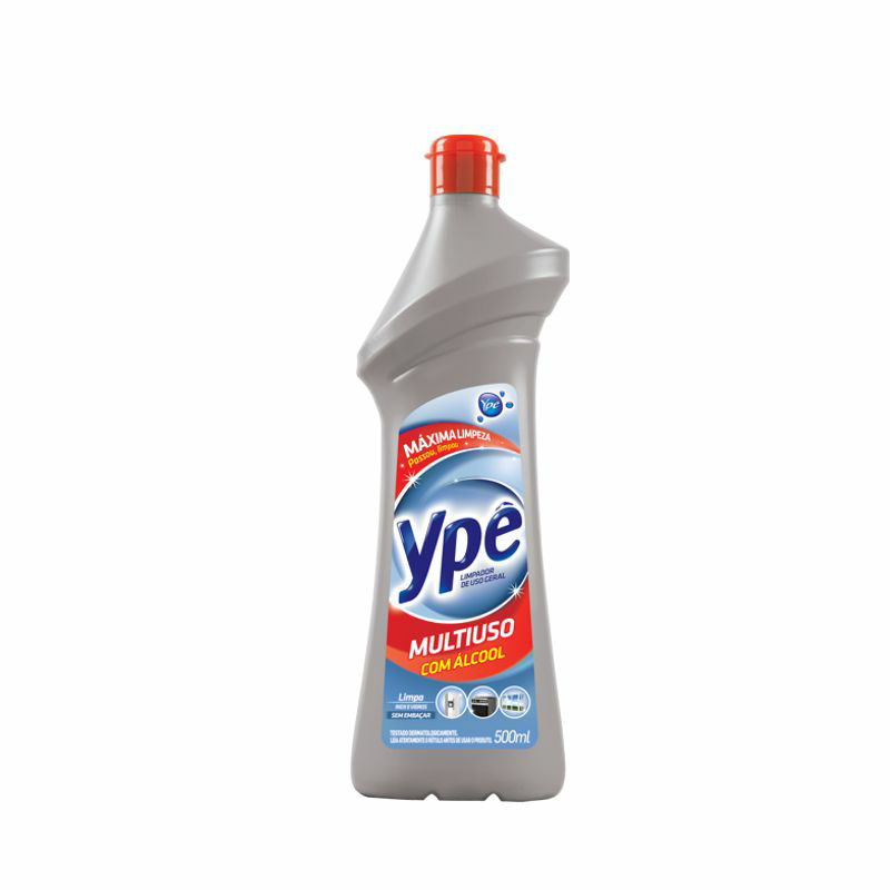 MULTIUSO YPE 500ML COM ALCOOL CINZA