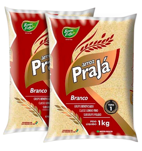 ARROZ PRAJA BRANCO 1KG