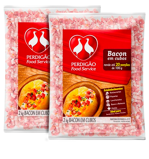 BACON EM CUBOS PERDIGAO 2KG